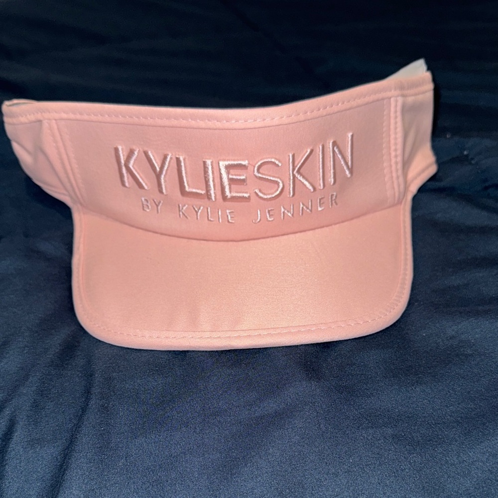 Kylie Skin Pink Visor Hat Adjustable Logo Embroidered Summer Sport Women - Picture 2 of 6